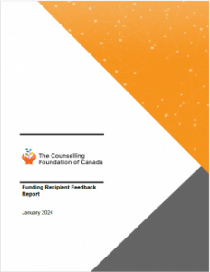 Funding Recipient Feedback Report Cover page with Foundation logo